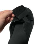 UGG US 8 Platform Sandals Black Goldenstar Cross Slide Suede Women’s Shoes Unworn Photo 10