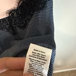 Avec Les Filles New NWT  Blue polka dot Camisole with Black Lace Photo 3