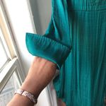 Free People Green New Day Embroidered Tunic Dress long line contemporary Photo 4