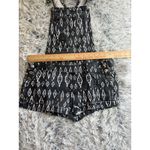 Wyld Hart Denim Black‎ White Shorts Overalls Size Medium Western Cowgirl Rodeo Black Photo 3