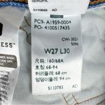 Levi's Levi’s Premium 501 Straight Leg Rigid Denim 100% Cotton Distressed Jeans Size 27 Photo 10