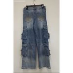 Forever 21 Blue Bratz Wide Leg Cargo Jeans - Size 26 Photo 6