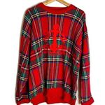 Charter Club Vtg  ladies Plaid Multi Color Crewneck Sweater with Anchor size L Photo 0