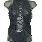 NWOT Kiki Riki Black Lace Strappy Bodysuit Photo 0