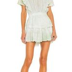 Love Shack Fancy  in Natasha Dress Moss Green Hand Dye Photo 0