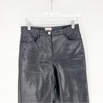 Aritzia  Wilfred Melina Faux‎ Leather Straight Leg Pants 0 Black Photo 3