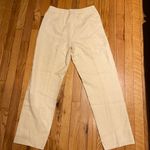 Liz Claiborne Vintage Linen Collection high rise Mom skinny ankle crop casual Dress Pants trousers culottes 8 Photo 3