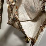 Rafaella NWOT Sz: 14 Colorful Earth Tone Paisley Cropped Capri Flat Front Pant. Photo 9