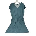 32 Degrees Heat 32 Degrees Cool V-Neck T-Shirt Jersey Dress with Drawstring‎ Waist M Photo 1
