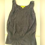 Sigrid Olsen  tank w beads women’s black size Photo 0