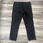 Tahari  Black Denim Pants Women’s Jeans Raw Hem Mid-rise Slim Straight 16/33 Photo 1