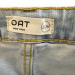 Oat New York Women’s Size 26 Wide Leg Crop Jeans Light Wash Blue Photo 5