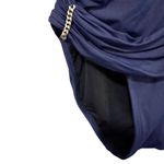 Vince Camuto  Navy Blue Shirred Draped Surplice One Piece Swimsuit Size 4 Photo 3