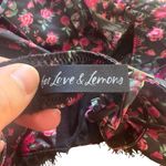 For Love & Lemons Melrose Bustier Black Floral Lace Trim Y2K Crop Top XS Photo 8