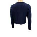 Princess Polly Navy Blue Open Front Ribbed Knit Cardigan Sweater Womens Small Photo 5