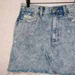 Abercrombie & Fitch Acid Wash Denim Natural Rise A-line Mini Skirt Photo 1