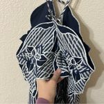 Anthropologie Celandine Hibiscus Cutwork Cotton Midi Dress Blue & White Size XS Photo 8