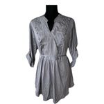 Motherhood Womens Blouse Size 1X Gray Band Jacket Style Shirt NEW Photo 1