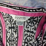 Allison Taylor y2k   black and white pink print top size L Photo 5