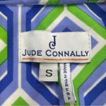 Jude Connally Marlowe Trellis Cobalt Kelly Dress Collared 3/4 Sleeve Preppy S Blue Photo 10