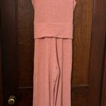 Saylor  Molly Ribbed Jumpsuit in Pink Size S Photo 3