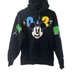 Disney Hoodie Jacket Womens Size XS Black Mickey Mouse Disneyland 2024 Design Photo 0