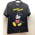 Disney Mickey Mouse Size Small T-Shirt Short Sleeve Walking Black Women’s. New Photo 0