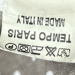 Tempo Paris Linen Polka Dot Balloon Sleeve Button Detail Top Made In Italy M Photo 5