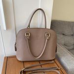 Vera Pelle 100% Italian Leather Handbag - Beige Photo 2