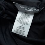 Carmen Marc Valvo .  High Neck Sheer One Piece Swimsuit. Photo 12