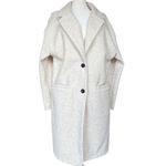 NWT Pretty Garden Cream Pea‎ Coat Sz L White Size L Photo 1