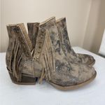 Circle G Corral by Studded Metallic Fringe Booties- Size 8.5 Photo 6