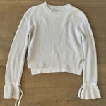 all saints gray eloise jumper knit pullover sweater tie sleeves Photo 2