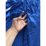 ZARA NWT Wrap Dress Royal Blue Satin Women's XS Wedding Guest Cocktail Short Photo 2