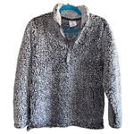 J. America  Gray Sherpa Quarter Zip Pullover Photo 0