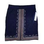 NWT! Tribal Jeans Blue Embroidered Skirt M Size M Photo 0
