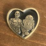 Star Wars R2D2 & C-3PO Heart Shape Tac Pin Photo 1