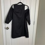 Tibi  black cold shoulder minimalist preppy dress‎ size 2 quiet luxury Photo 3