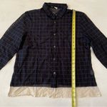 Dries Van Noten Womens Transparent Checkered Plaid 100% Cotton Shirt Size 44 Photo 4