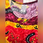 Dunn’s River Falls Jamaica Ocean Fish Sea Life Red Sleeveless Maxi Dress Vintage Size XL Photo 5