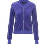 Juicy Couture NWT  J Bling Velour Westwood Jacket in plum purple Photo 0