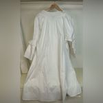 NWT Harshman Women's Daphne Ruffled Shift Minidress White Large Photo 5