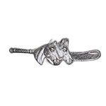 None Vintage Silver Horse Head Brooch Photo 1