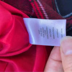 Talbots  size 6 wool lined red plaid faux wrap skirt tartan holiday winter Photo 4