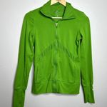 Nike Green Full Zip Long Sleeve Athletic Jacket Photo 3