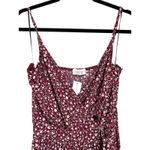 Kaileigh NWT StitchFix Rica Knit Crop Jumpsuit Women Large Maroon Red Floral Photo 3
