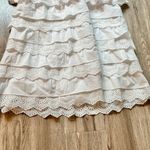 Caroline Constas Layne Dress Tiered White Ruffle Crochet Size S NWOT Photo 4
