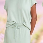 Lou & grey NEW  Light Sage Green Mini Skirt Summer Athleisure Coastal Stretch XS Photo 0