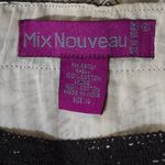 Mix Nouveau Y2K Boho Beaded Tiered Skirt Size 14 Cream Brown Floral Festival Photo 5