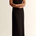 Eddie Bauer  sleeveless Maxi sheath dress black size 4 Career Photo 0